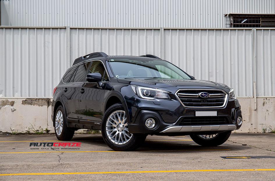 SUBARU OUTBACK MAZE SILVER MACHINED FACE
